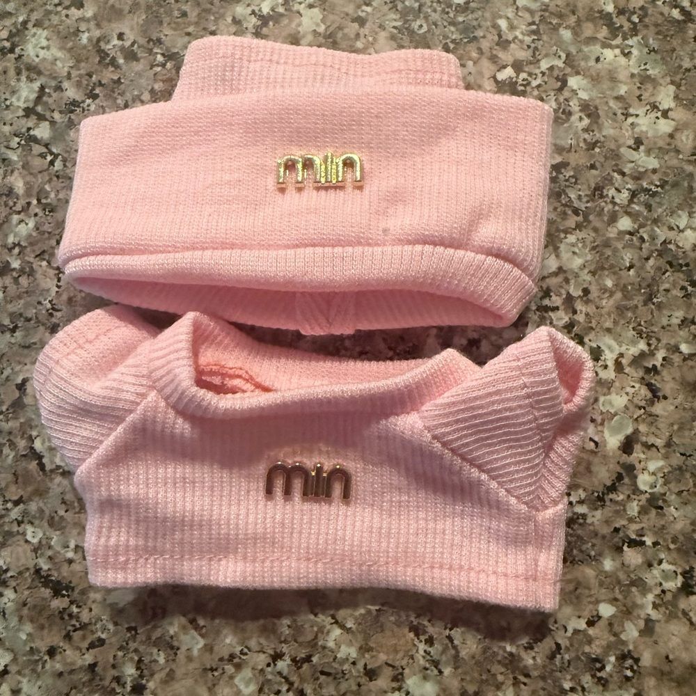 New labubu miu miu design Pink 2pc Set